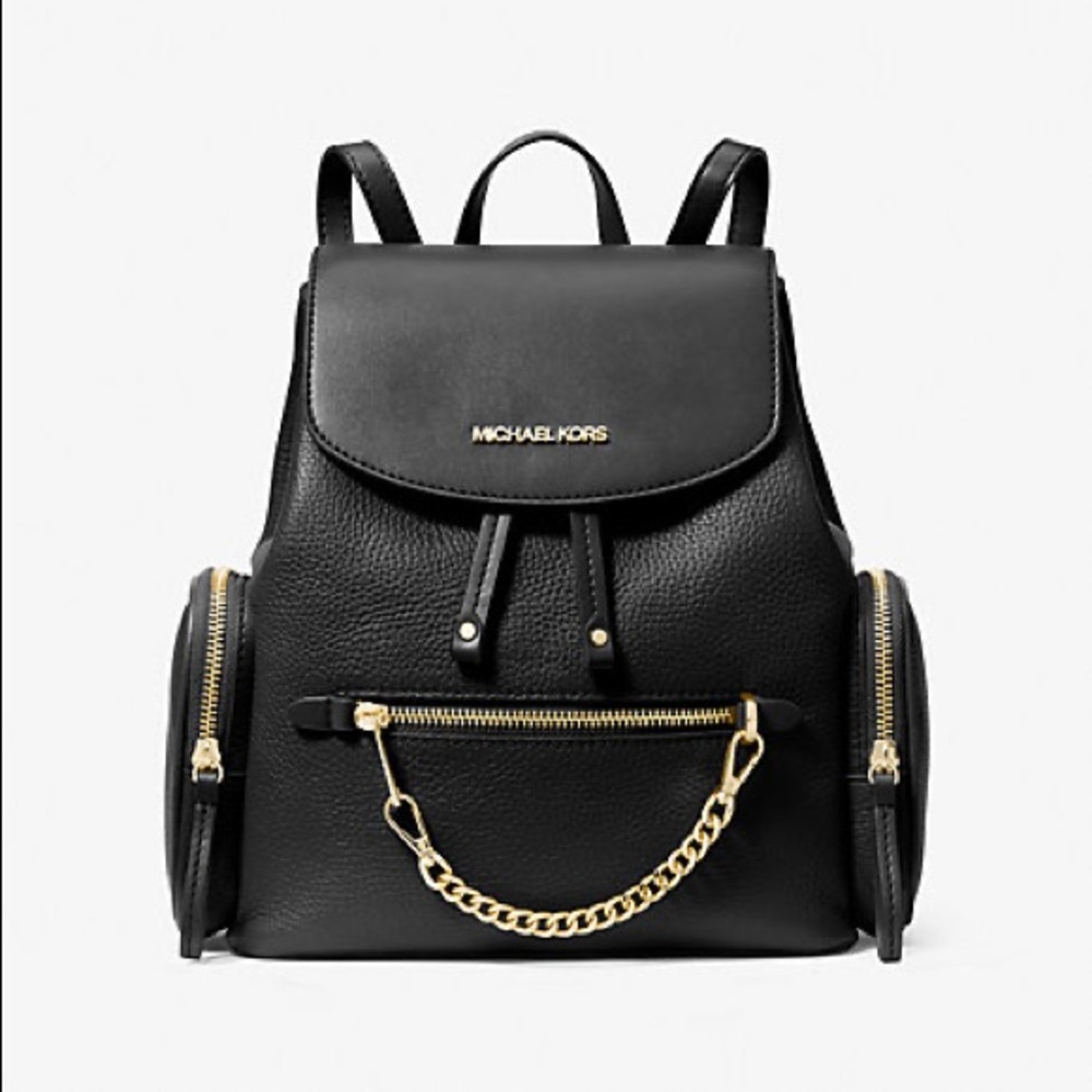 michael kors black backpack